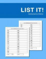 List it! Activity Book For Children: Activity book for Kids with Autism or Aspergers Assisted social, cognitive and literacy development game booklet