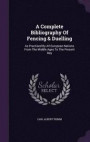A Complete Bibliography of Fencing &; Duelling