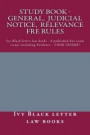 Study Book - General, Judicial Notice, Relevance FRE Rules: Ivy Black letter law books - 6 published bar exam essays including Evidence - LOOK INSIDE!