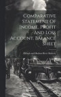 Comparative Statement Of Income. Profit And Loss Account. Balance Sheet