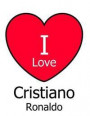 I Love Cristiano Ronaldo: Large White Notebook/Journal for Writing 100 Pages, Cristiano Ronaldo Gift for Men, Women, Girls and Boys