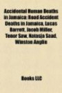 Accidental Human Deaths in Jamaica: Road Accident Deaths in Jamaica, Lucas Barrett, Jacob Miller, Tenor Saw, Natasja Saad, Winston Anglin