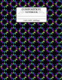 Composition Notebook: Colored Shapes Pattern Wide Ruled 120 Lined Pages Book (7.44 x 9.69). Small Triangles Pattern Cover