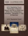 U.S. Supreme Court Transcript of Record Mayor and Bd of Aldermen of the City of Natchez v. McNeely ; McNeely v. City of Natchez
