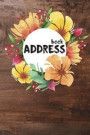 Address Book: Small Address Book - Desk And Flower - Address Book For Women Alphabetical Portable Size (6'x9') - 108 Pages Organize