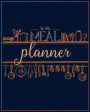 Weekly Meal Planner: Menu Planner and Shopping List Workbook - Diet Slimming Weight Loss Diary, Special Dietary Requirements Notebook Journ