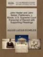 John Hesler and John Selzer, Petitioners, v. Illinois. U.S. Supreme Court Transcript of Record with Supporting Pleadings