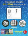 Easy Paper Snowflakes (28 snowflake templates - easy to medium difficulty level fun DIY art and craft activities for kids)