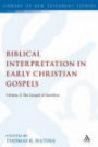 Biblical Interpretation in Early Christian Gospels: The Gospel of Matthew (Library of New Testament Studies)