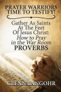 Prayer Warriors Time to Testify! Gather as Saints at the Feet of Jesus Christ: How to Pray in the War Room: Proverbs