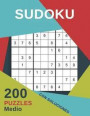 Sudoku 200 Puzzles Medio Con Soluciones: Juego De Lógica Para Adultos - Para adictos a los números - Rompecabeza 9x9 Clásico