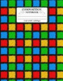 Composition Notebook: Colored shapes Pattern Wide Ruled 120 Lined Pages Book (7.44 x 9.69). Red Blue Green Yellow Tiles Squares With Texture