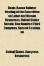Davis-Bacon Reform; Hearing of the Committee on Labor and Human Resources, United States Senate, One Hundred Third Congress, Second Session, on