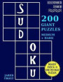 Sudoku 200 Giant Puzzles, 100 Medium and 100 Hard: Each Easy To Read Huge Puzzle Fills 8' by 8' Square With Tons Of Space For Notes