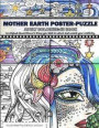Mother Earth Poster-Puzzle Adult Coloring-In Book: 16 Illustrations to Bring You Back to Nature and Unlock Your Creativity