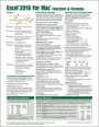 Excel 2016 for Mac Functions & Formulas Quick Reference Guide (4-page Cheat Sheet focusing on examples and context for intermediate-to-advanced functions and formulas - Laminated Guide)