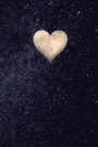 A Heart Shaped Moon in a Star Filled Sky Journal: 150 Page Lined Notebook/Diary
