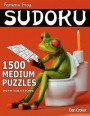 Famous Frog Sudoku 1, 500 Medium Puzzles With Solutions: Gigantic Sudoku Puzzle Book With Only One Level Of Difficulty. No Wasted Puzzles. Great Gift F