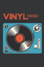 Notebook: Retro LP Vinyl Record Turntable Player DJ Music Journal & Doodle Diary; 120 White Paper Numbered Plain Pages for Writi