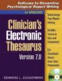 Clinician's Electronic Thesaurus, Version 7.0: Software to Streamline Psychological Report Writing (w/ CD-ROM) (The Clinician's Toolbox)