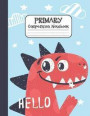 Primary Composition Notebook: Draw and Write Journal Notebook For Kids (Dashed Middle Line and Picture Space)