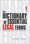 The Dictionary of Essential Legal Terms (Sphinx Dictionaries)