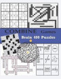 Combine Games Brain 400 Puzzles: Adult Activity Book Large Print Variety Sudoku Word Search Maze Rebus Crossword Cross Number Puzzles