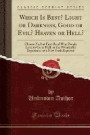 Which Is Best? Light or Darkness, Good or Evil? Heaven or Hell?: Choose Ye, but First Read Why People Love to Go to Hell, or the Wonderful Experience of a New York Reporter (Classic Reprint)