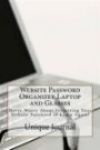 Website Password Organizer Laptop and Glasses: Never Worry About Forgetting Your Website Password or Login Again!