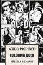 AC/DC Inspired Coloring Book: Australian Rock Legends and Epic Riffs by Angus Young and Bon Scott Inspired Adult Coloring Book (Coloring Book for Adults)