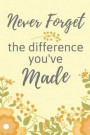 Never Forget the Difference You've Made: Retirement Gifts For Women, Teachers, Nurses, Dads, Colleagues, Wife, Grandma, Doctors, Men, Professionals, P