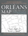 Orleans Map in Your Own Colors - Coloring City Notebook with Street Index - Detailed Grayscale Map Atlas City of Orleans, Loire Valley (Val de Loire)