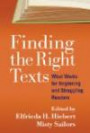 Finding the Right Texts: What Works for Beginning and Struggling Readers (Solving Problems in the Teaching of Literacy)