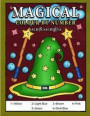 Magical Colour by Number: Magical elements composed of enchanting lamps, magical books, wands, brooms, wizard hat coloring book for Kids Ages 4-