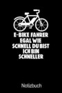 E-BIKE Notizbuch: Notizbuch A5 kariert 120 Seiten, Notizheft / Tagebuch / Reise Journal, perfektes Geschenk für E-Bike Fahrer