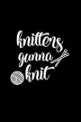 Knitters Gunna Knit: Knitting Graph Paper Planner Design Notebook, Blank Knitter Patterns Book, 2:3 Ratio, Black