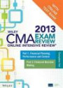 Wiley CMA Exam Review 2013 Online Intensive Review + Test Bank: Complete Set (Wiley CMA Learning System)
