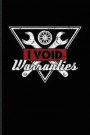 I Void Warranties: Funny Car Quotes Journal For Mechanics, Automobiles, Engine And Racing Fans - 6x9 - 100 Blank Lined Pages