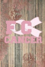 FC Cancer: FCK Cancer Gifts For Women Breast Cancer Gifts To Write In For Best Mom to Beat Cancer Rose Gold Wood Design & Dusty P