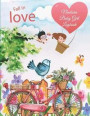 Fall In Love: Newborn Baby Girl logbook: Bicycle Flower Garden, Baby's Eat, Sleep, Poop Schedule Log Journal Large Size 8.5' x 11' C