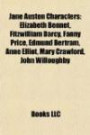 Jane Austen Characters: Elizabeth Bennet, Fitzwilliam Darcy, Fanny Price, Edmund Bertram, Anne Elliot, Mary Crawford, John Willoughby