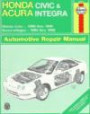 Honda Civic & Acura Integra Automotive Repair Manual: Models Covered : Honda Civic-1996 Through 1998, Acura Integra-1994 Through 1998 (Haynes Automotive Repair Manual Series)