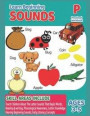 Preschool Workbook - Learn Beginning Sounds: Ages 4 and Up, Colors, Alphabet, Coloring, Draw a line to match, Pre-Writing, Pre-Reading, Phonics, and M