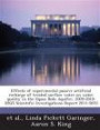 Effects of experimental passive artificial recharge of treated surface water on water quality in the Equus Beds Aquifer, 2009-2010: USGS Scientific Investigations Report 2011-5070