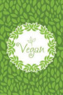 Vegan: Bullet Journal 120-Page 1/2 Inch Dot Grid Vegan Notebook 6 X 9 Perfect Bound Paperback