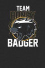 Team Honey Badger: Graph Paper Notebook - Gift For Honey Badger Fans