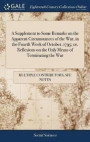 A Supplement to Some Remarks on the Apparent Circumstances of the War, in the Fourth Week of October, 1795; Or, Reflexions on the Only Means of Terminating the War