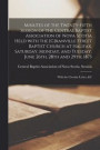 Minutes of the Twenty-fifth Session of the Central Baptist Association of Nova Scotia Held With the [G]ranville Street Baptist Church at Halifax, Saturday, Monday, and Tuesday, June 26th, 28th and