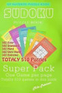 Sudoku Puzzle - Super Pack - 510 Games, One Game Per Page: My Favorite Puzzle Book - Sudoku - Super Pack - 510 Games with Solutions