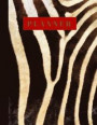 Planner: Zebra Print Pattern Design Cover, Large Format 8.5'x11' Undated Monthly Scheduler with Daily Habit Tracker and Motivat